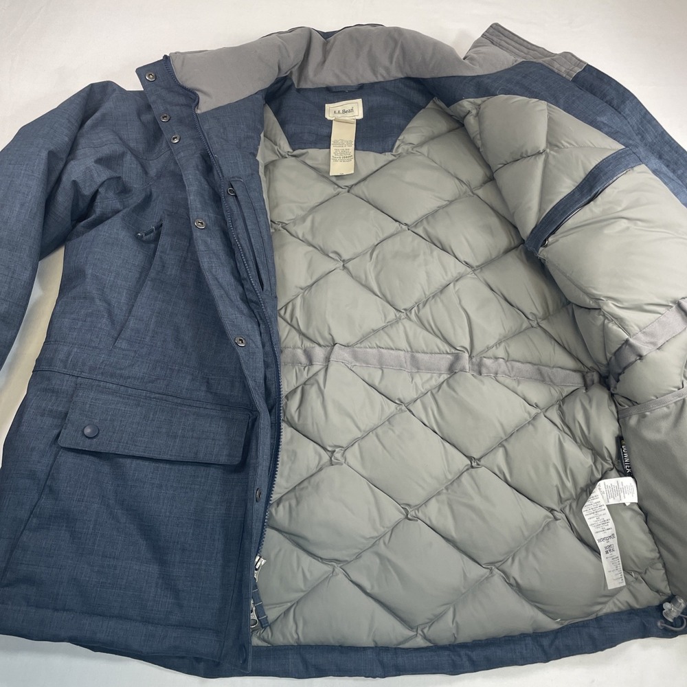 Vintage Down Parka waterproof multi pockets deep Blue women's RXL ski snow warm